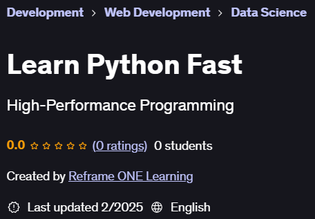 Pictures · Udemy — Learn Python Fast 2025-1