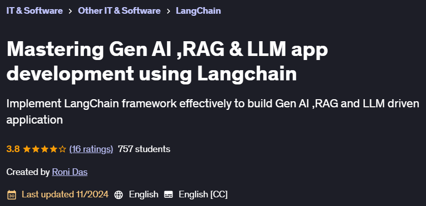 Pictures · Udemy — Mastering Gen AI ,RAG & LLM app development using Langchain 2024-2