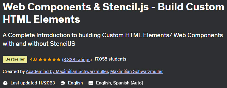 Pictures · Udemy — Web Components & Stencil.js – Build Custom HTML Elements 2023-11