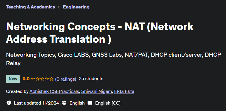 Pictures · Udemy — Networking Concepts – NAT (Network Address Translation ) 2024-10