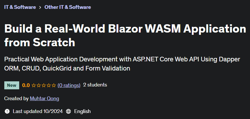 Pictures · Build a Real-World Blazor WASM Application from Scratch 2024-10