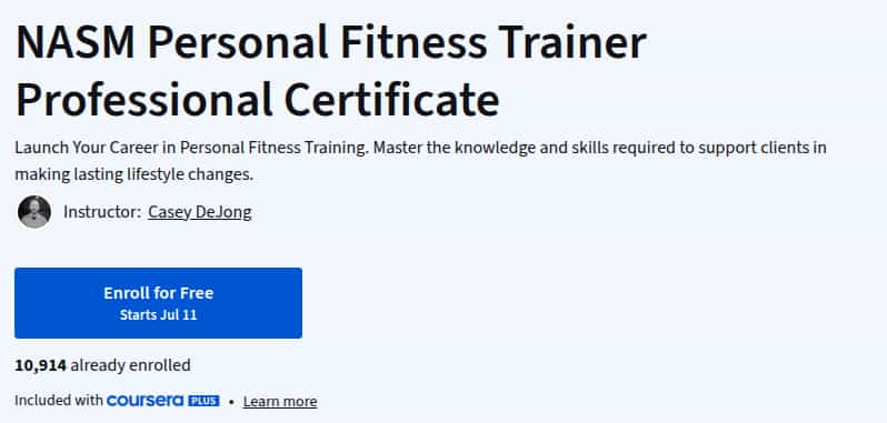 Bilder · NASM Personal Fitness Trainer professionelles Zertifikat 2025-11