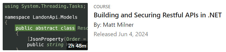Pictures · LinkedIn — Building and Securing Restful APIs in .NET 2024-6