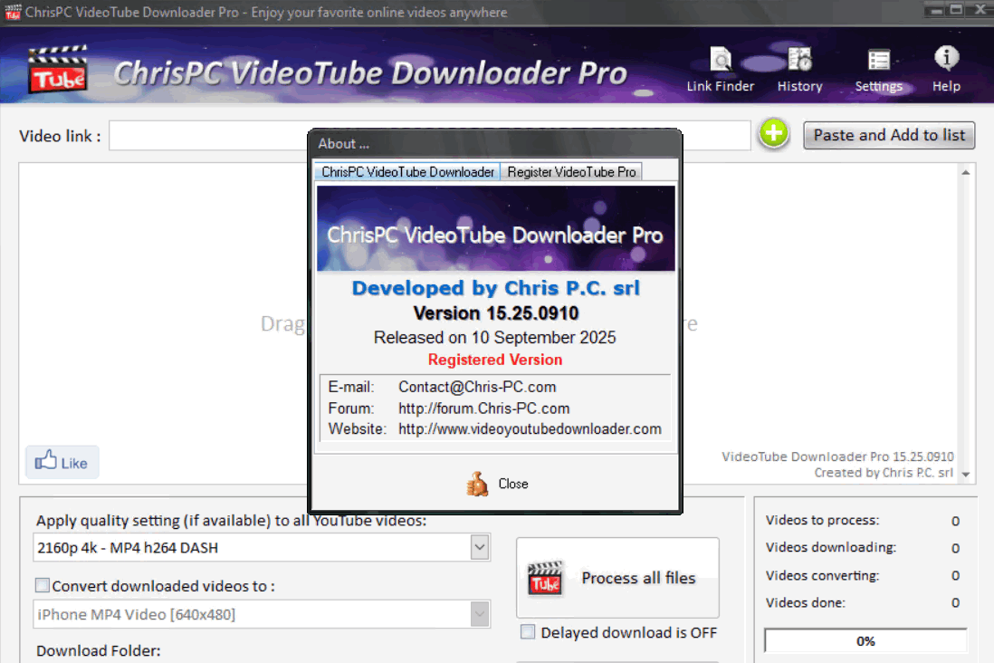 Pictures · ChrisPC VideoTube Downloader Pro 15.26.0529