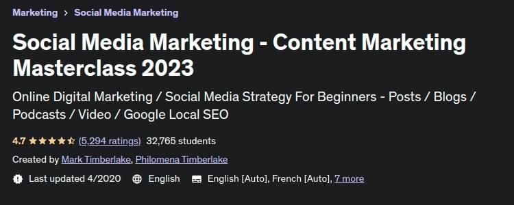 Pictures · Udemy — Social Media Marketing – Content Marketing Masterclass 2023 2020-4
