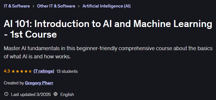 Pictures · AI 101: Introduction to AI and Machine Learning – 1st Course 2025-3