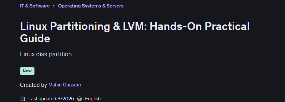 Pictures · Linux Partitioning & LVM: Hands-On Practical Guide 2026-8