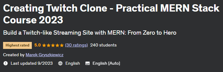 Pictures · Creating Twitch Clone – Practical MERN Stack Course 2023 2023-9