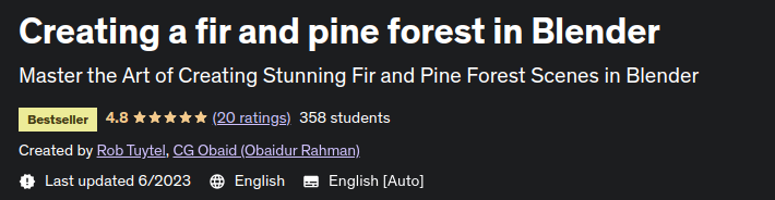 Pictures · Creating a fir and pine forest in Blender 2023-6