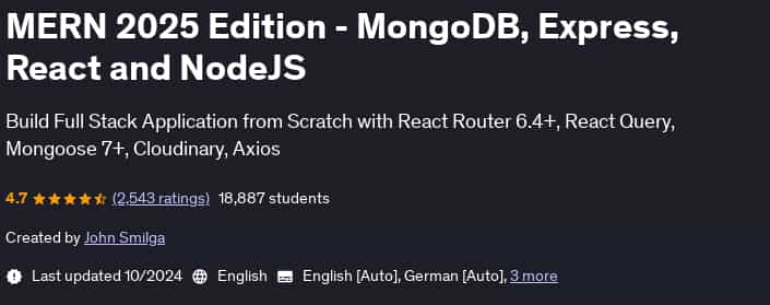 Pictures · Udemy — MERN 2025 Edition – MongoDB, Express, React and NodeJS 2024-10