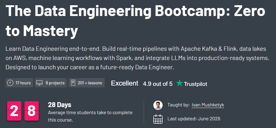 Pictures · ZerotoMastery — The Data Engineering Bootcamp: Zero to Mastery 2026-2