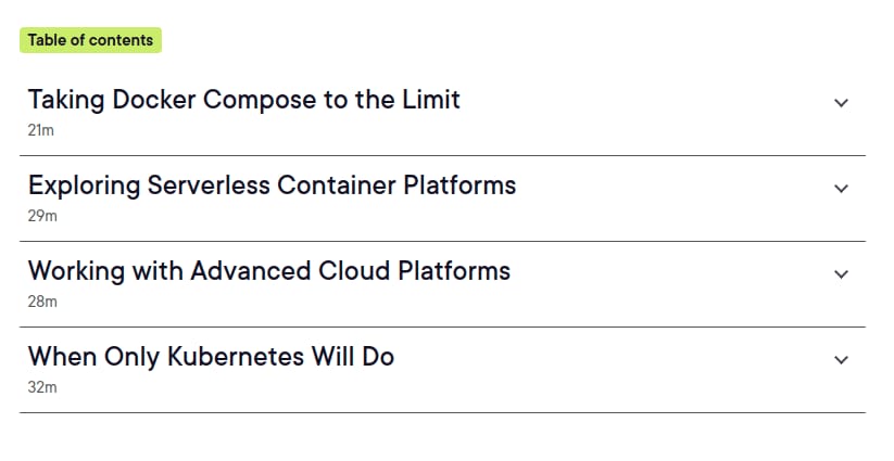 Course topics · Pluralsgit – Docker for Software Development: Deploying Apps 2025-11