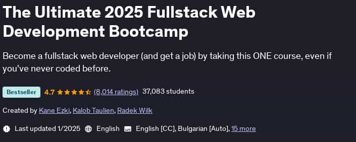 Pictures · Udemy — The Ultimate 2025 Fullstack Web Development Bootcamp 2025-1