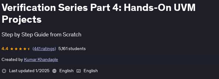 Pictures · Udemy — Verification Series Part 4: Hands-On UVM Projects 2025-1