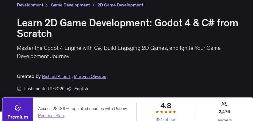 Images · Développement de jeu 2D : Godot 4 & C# par Scratch 2026-2