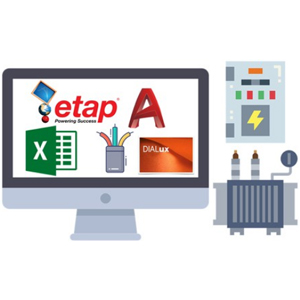 Electrical Power Distribution With,AutoCAD,Excel,DIALUX,Etap 2021-10/2024-5