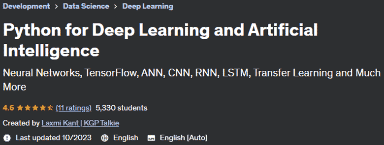 Pictures · Python for Deep Learning and Artificial Intelligence 2023-7
