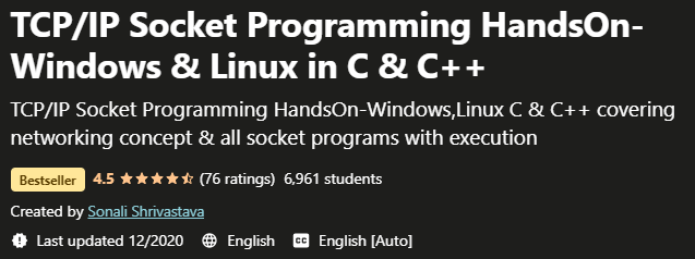 Pictures · Udemy — TCP/IP Socket Programming HandsOn-Windows & Linux in C & C++ 2020-10