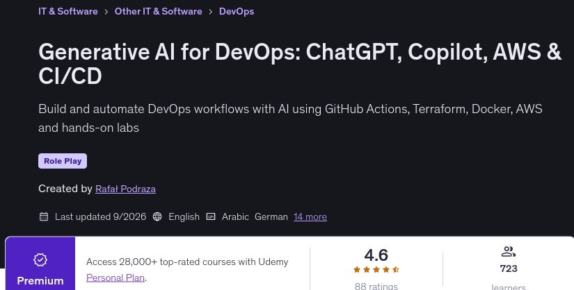 Pictures · Udemy — Generative AI for DevOps: ChatGPT, Copilot, AWS & CI/CD 2026-9