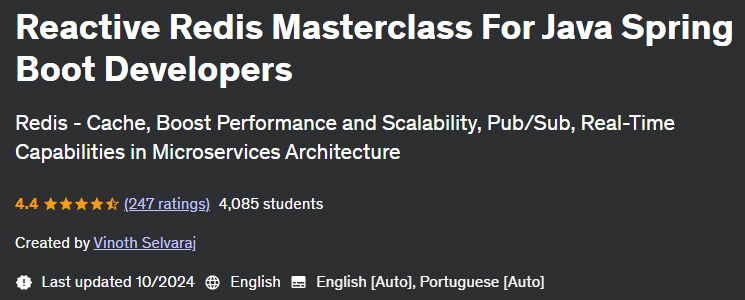 Pictures · Reactive Redis Masterclass For Java Spring Boot Developers 2024-10
