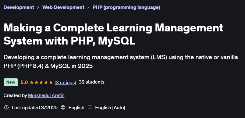 Pictures · Udemy — Making a Complete Learning Management System with PHP, MySQL 2025-3