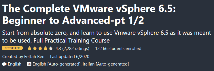 Pictures · Udemy — The Complete VMware vSphere 6.5: Beginner to Advanced – Part 1