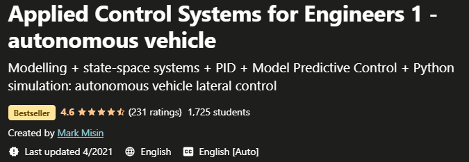 Pictures · Applied Control Systems for Engineers 1 – autonomous vehicle 2020-6