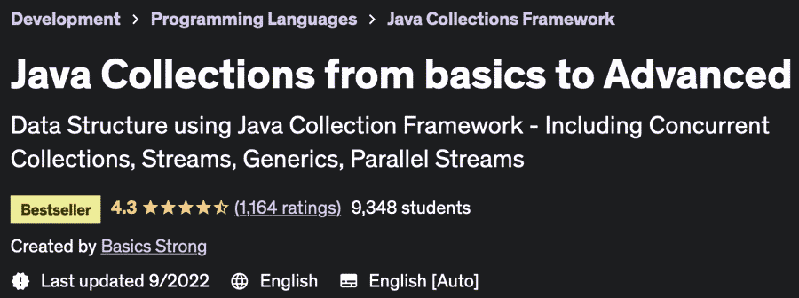 Pictures · Udemy — Java Collections from basics to Advanced 2021-9