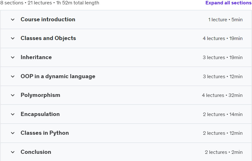 Course topics · Advanced OOP with Python. Beyond the basics. 2023-6