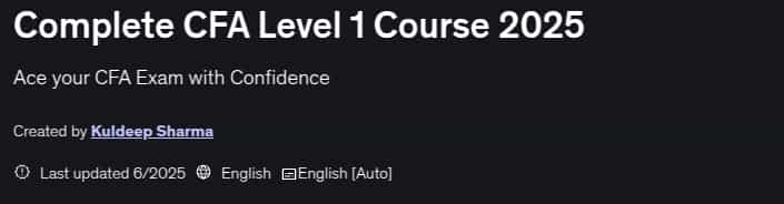 Pictures · Udemy — Complete CFA Level 1 Course 2025 2025-6