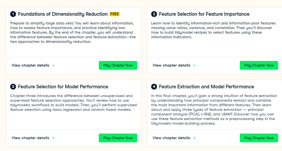 Course topics · Dimensionality Reduction in R 2023-11