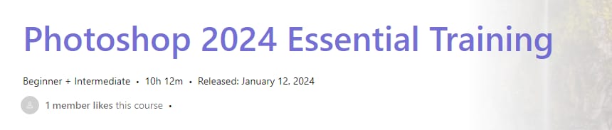 Pictures · Photoshop 2024 Essential Training 2024-1