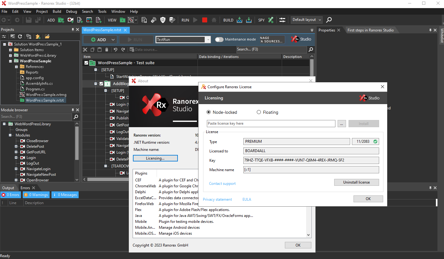 Pictures · Ranorex Studio 10.7.4