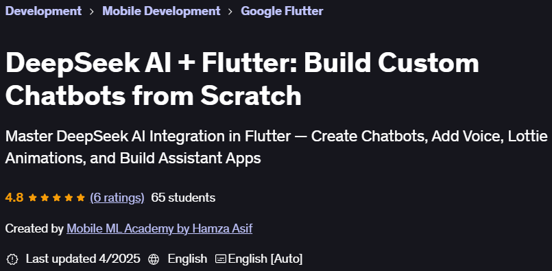 Pictures · Udemy — DeepSeek AI + Flutter: Build Custom Chatbots from Scratch 2025-4