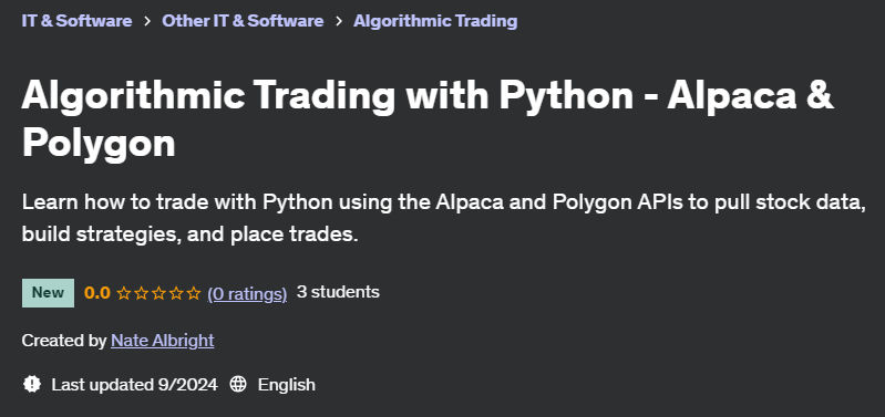 Pictures · Udemy — Algorithmic Trading with Python – Alpaca & Polygon 2024-9