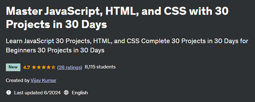 Pictures · Master JavaScript, HTML, and CSS with 30 Projects in 30 Days 2024-6
