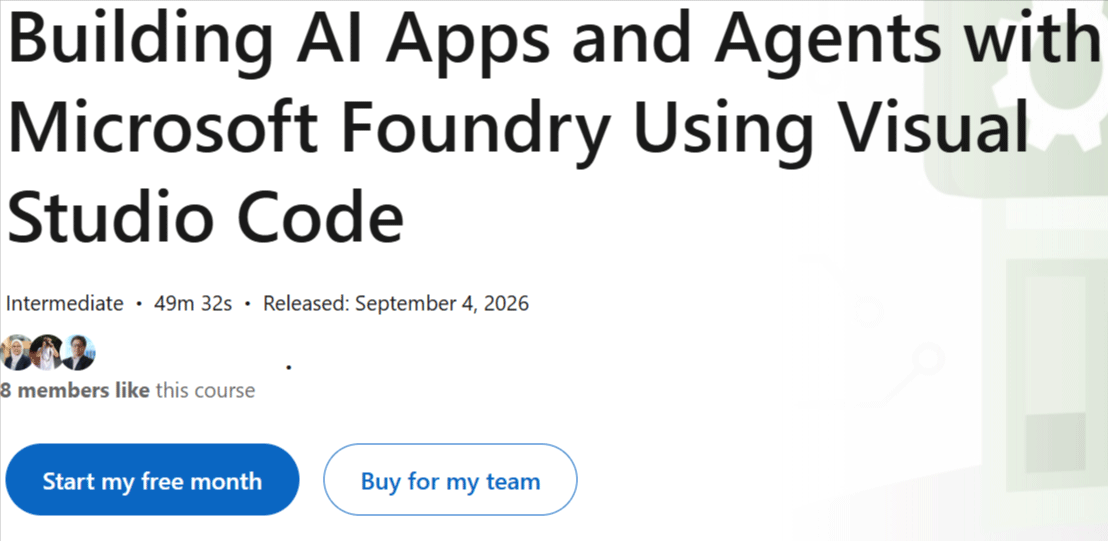 تصاویر · عمارت AI ایپلی کیشنز اور ایجنٹوں کے ساتھ Microsoft Foundry کا استعمال کرتے ہوئے Visual Studio کوڈ 2026-9