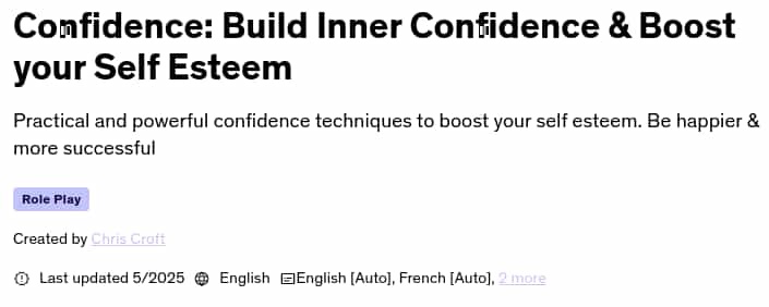 Pictures · Udemy — Confidence: Build Inner Confidence & Boost your Self Esteem 2025-5