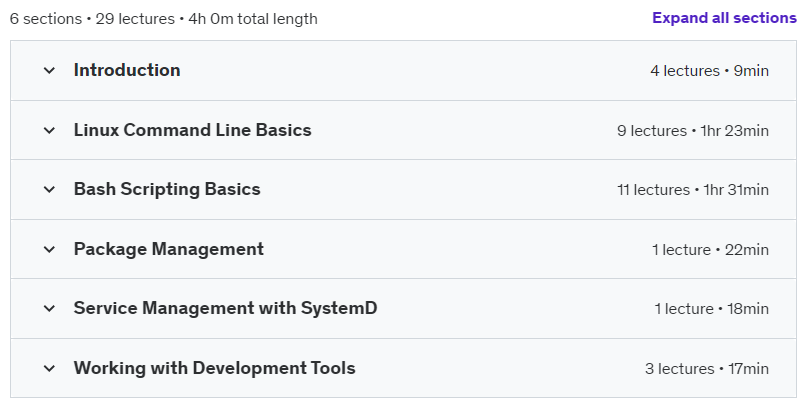 Course topics · Udemy — Developing Smarter with WSL and Linux 2024-11