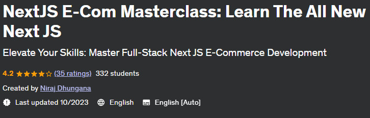 Pictures · Udemy — NextJS E-Com Masterclass: Learn The All New Next JS 2023-8