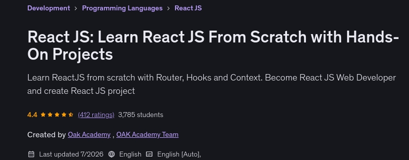 تصاویر · React ج: سیکھنا React JS سے Scratch کے ساتھ ہاتھ پر پروجیکٹ 2026-6