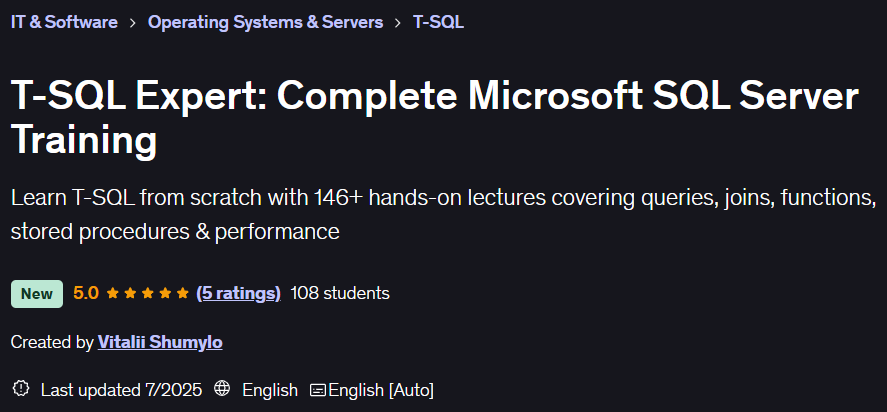 Pictures · T-SQL Expert: Complete Microsoft SQL Server Training 2025-5