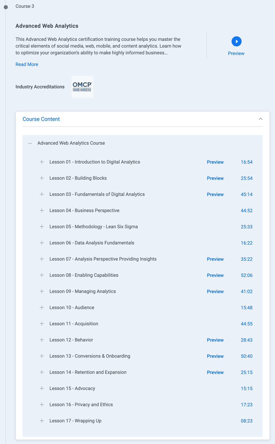 Course topics · Simplilearn — Digital Marketing Specialist 2022-9