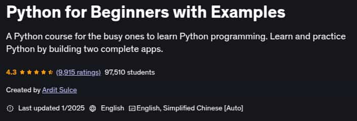 Pictures · Python for Beginners with Examples 2025-1