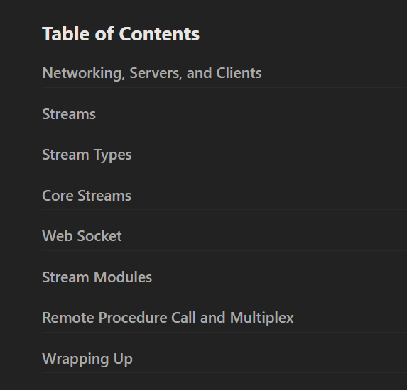 Course topics · Frontend Masters — Networking and Streams 2017-9