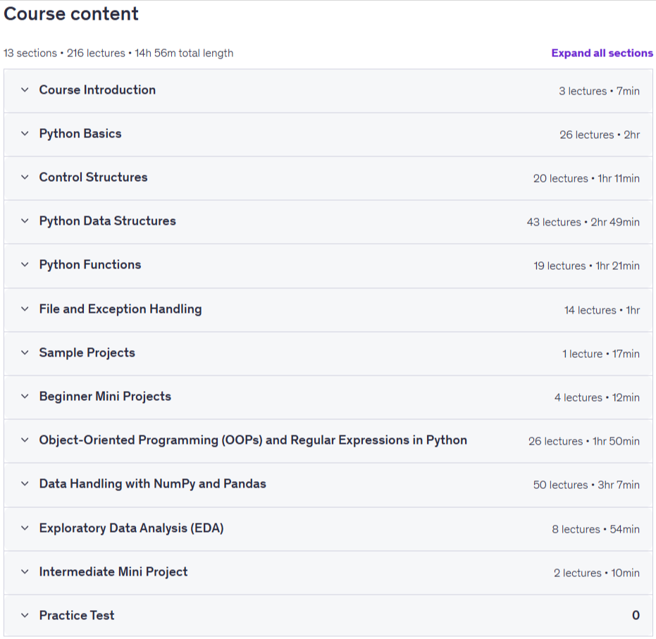 Course topics · Python Essentials: Automation, Analytics, and Visualization 2026-5
