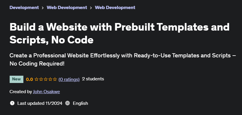 Pictures · Build a Website with Prebuilt Templates and Scripts, No Code 2024-11