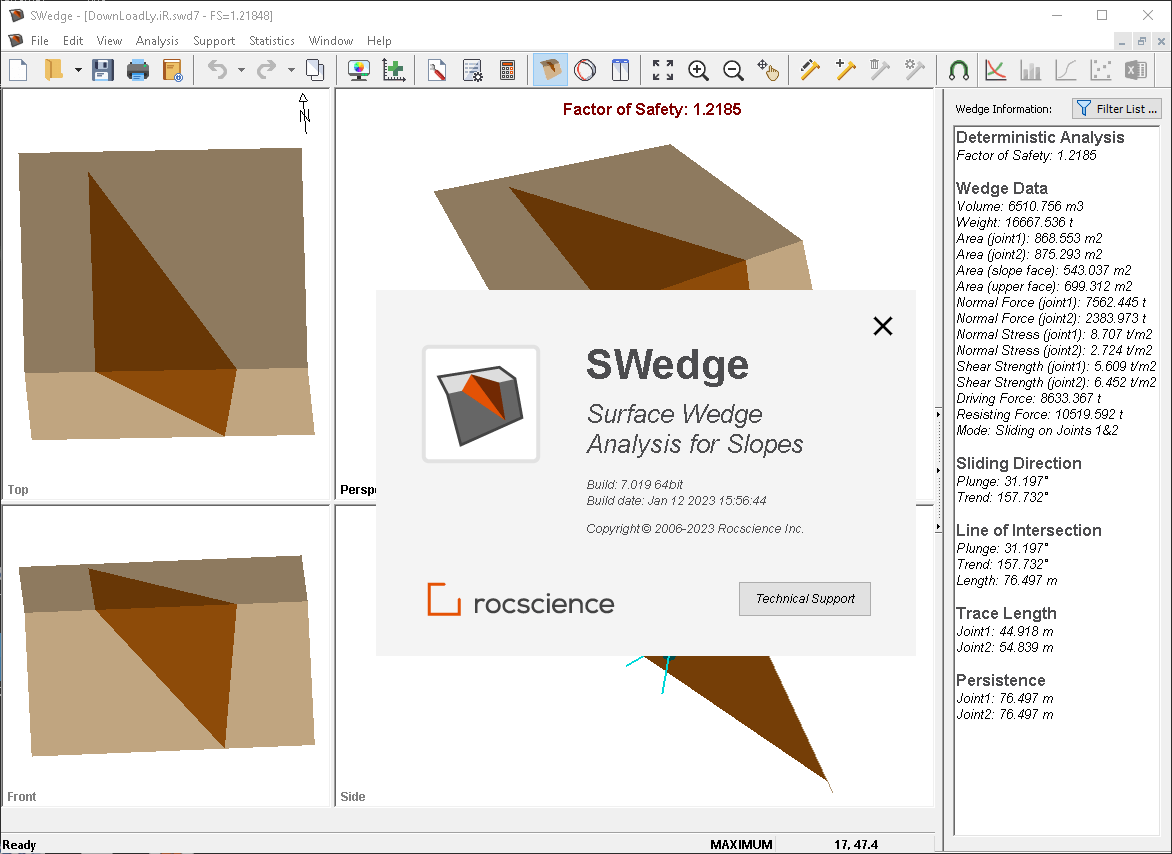 Pictures · Rocscience SWedge 7.0 x64