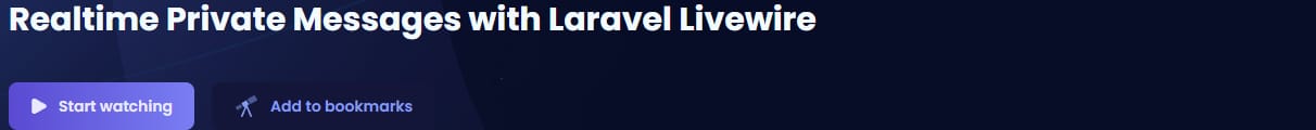 Pictures · Codecourse – Realtime Private Messages with Laravel Livewire 2020-10