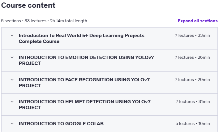 Kursthemen · Komplett 5+ Deep Learning Projekte: AI und ML Hands-On 2024-1